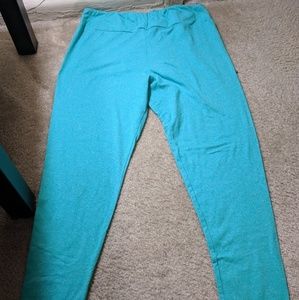 LulaRoe TC Unicorn Pants Solid Heather Turqoise